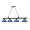 Z-Lite Cordon 4 Light Billiard, Matte Black & Dark Blue 2306-4MB-ARDB - alternate 2
